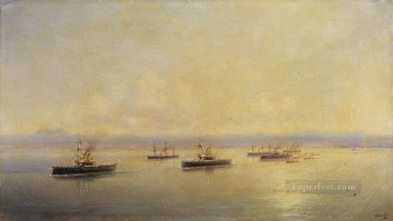 海の風景 Painting - セヴァストポリのイワン・アイヴァゾフスキー艦隊